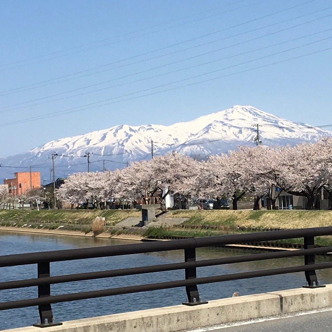 新井田川鳥海山