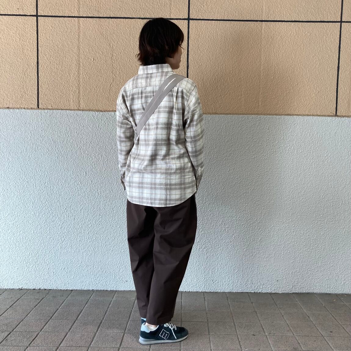 両面起毛フランネル長袖シャツ
