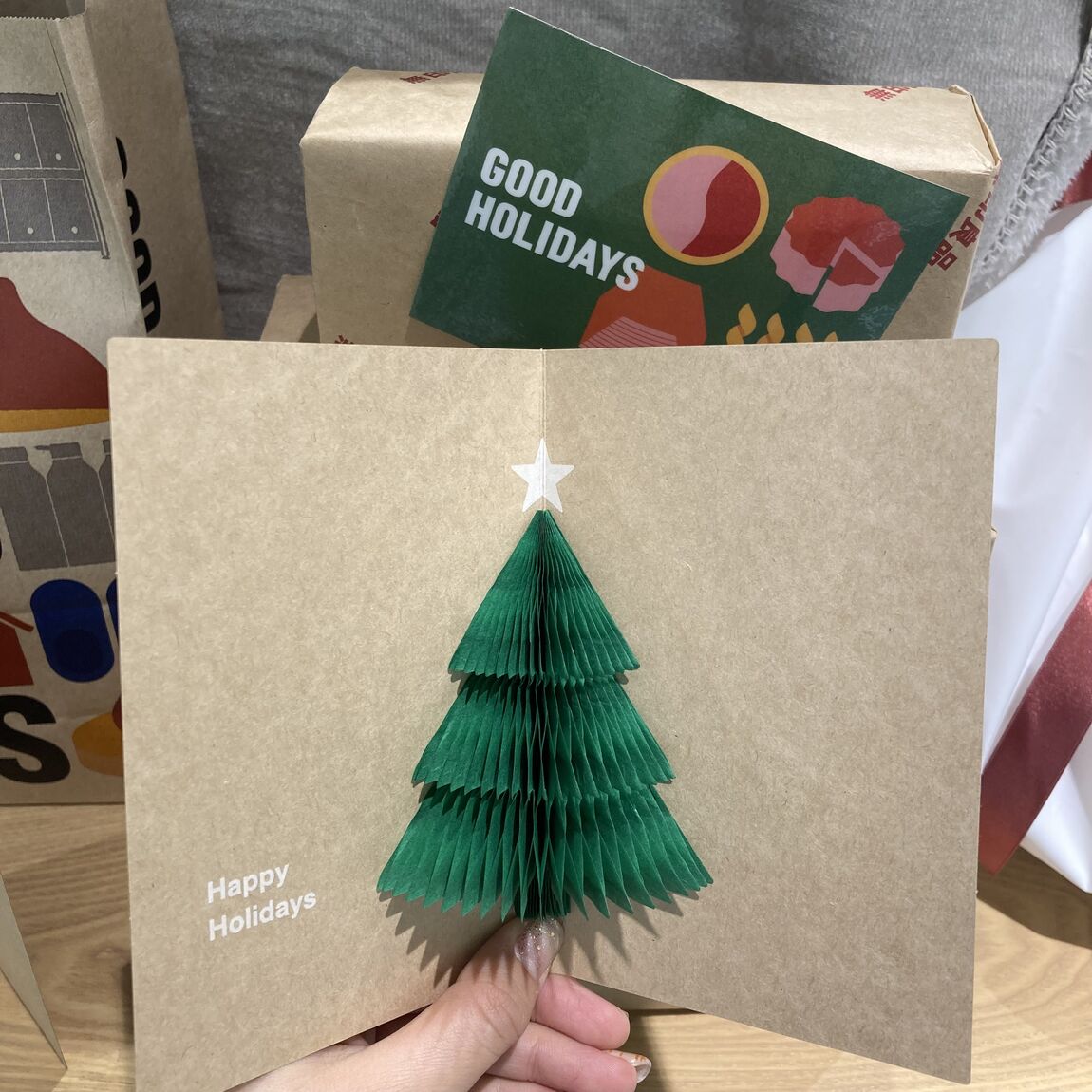 クリスマスカードツリー