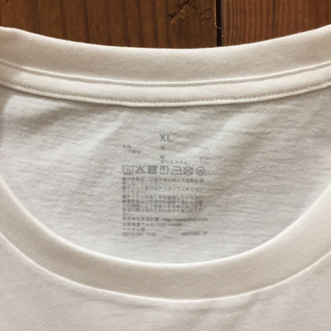 天竺編みTシャツ洗濯表示