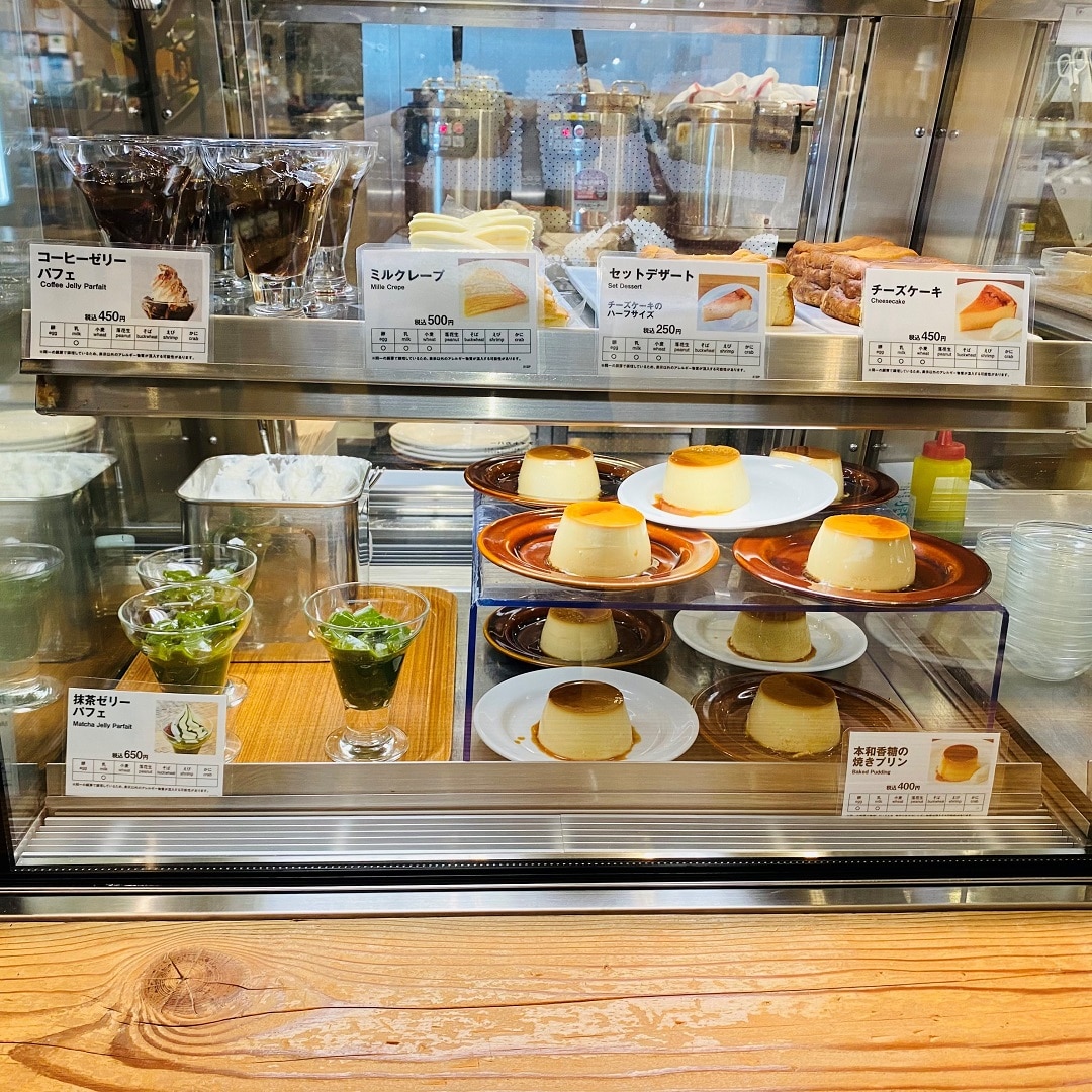 【Cafe'&Meal MUJI グランフロント大阪】デザートショーケース