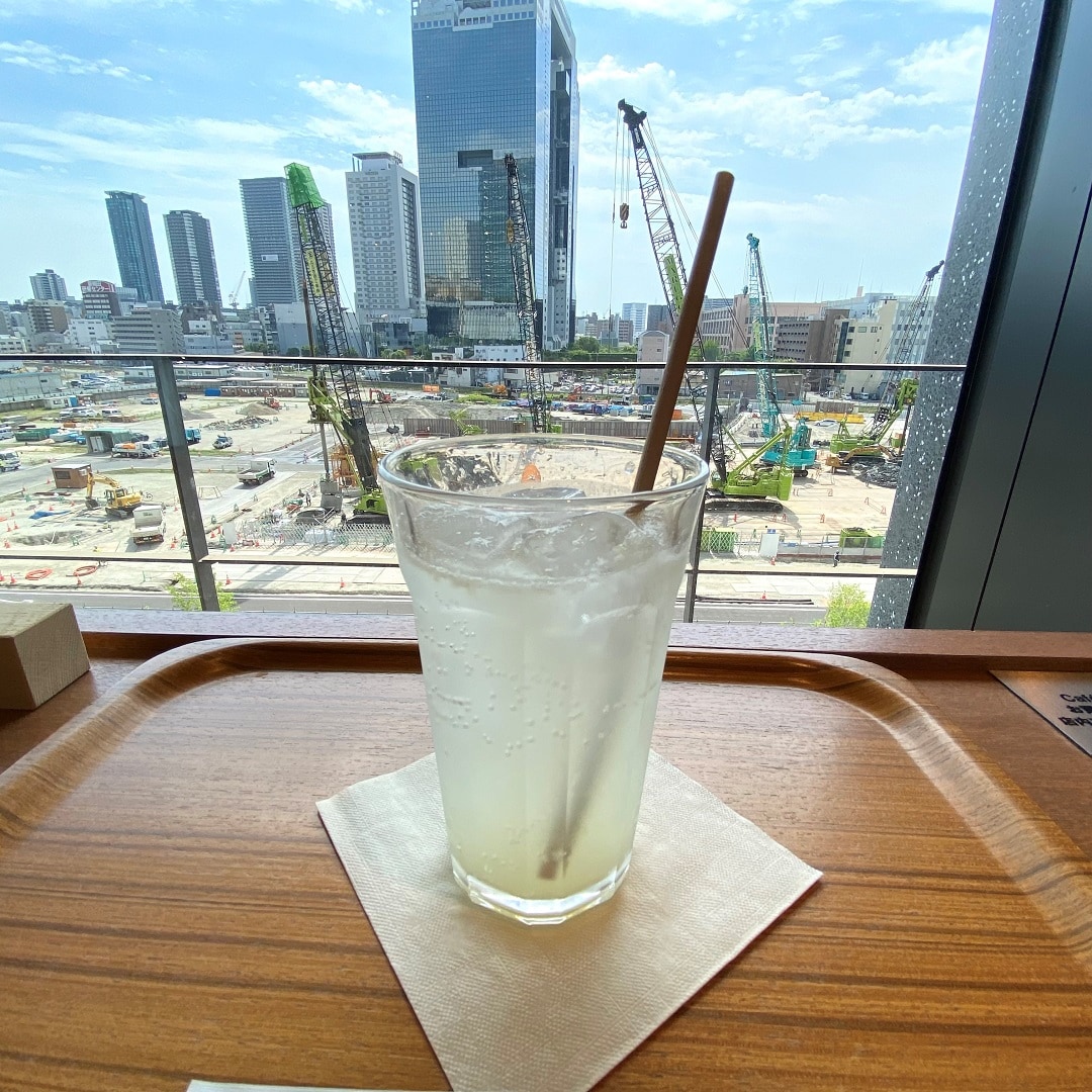 【Cafe'&Meal MUJI グランフロント大阪】檸檬のサイダー