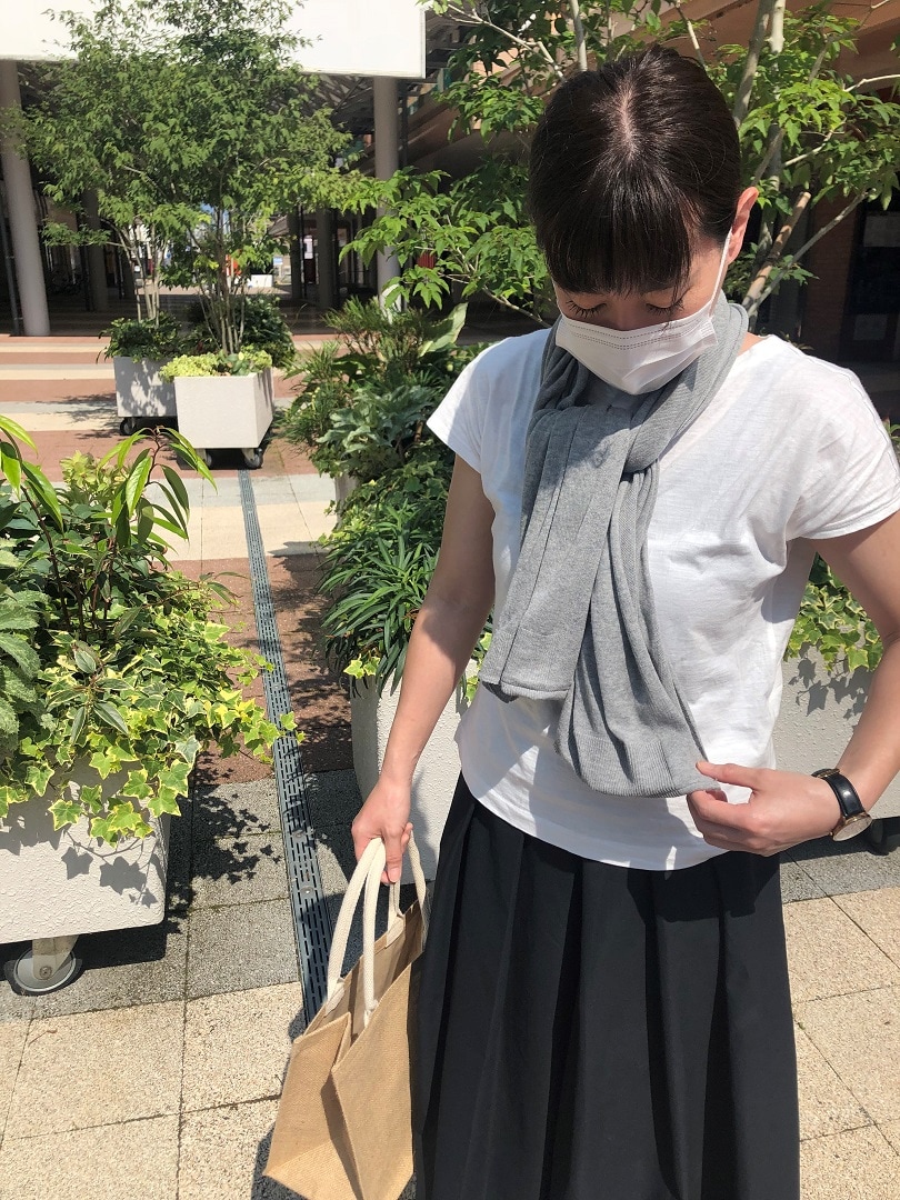 ストールとしてもつかえます