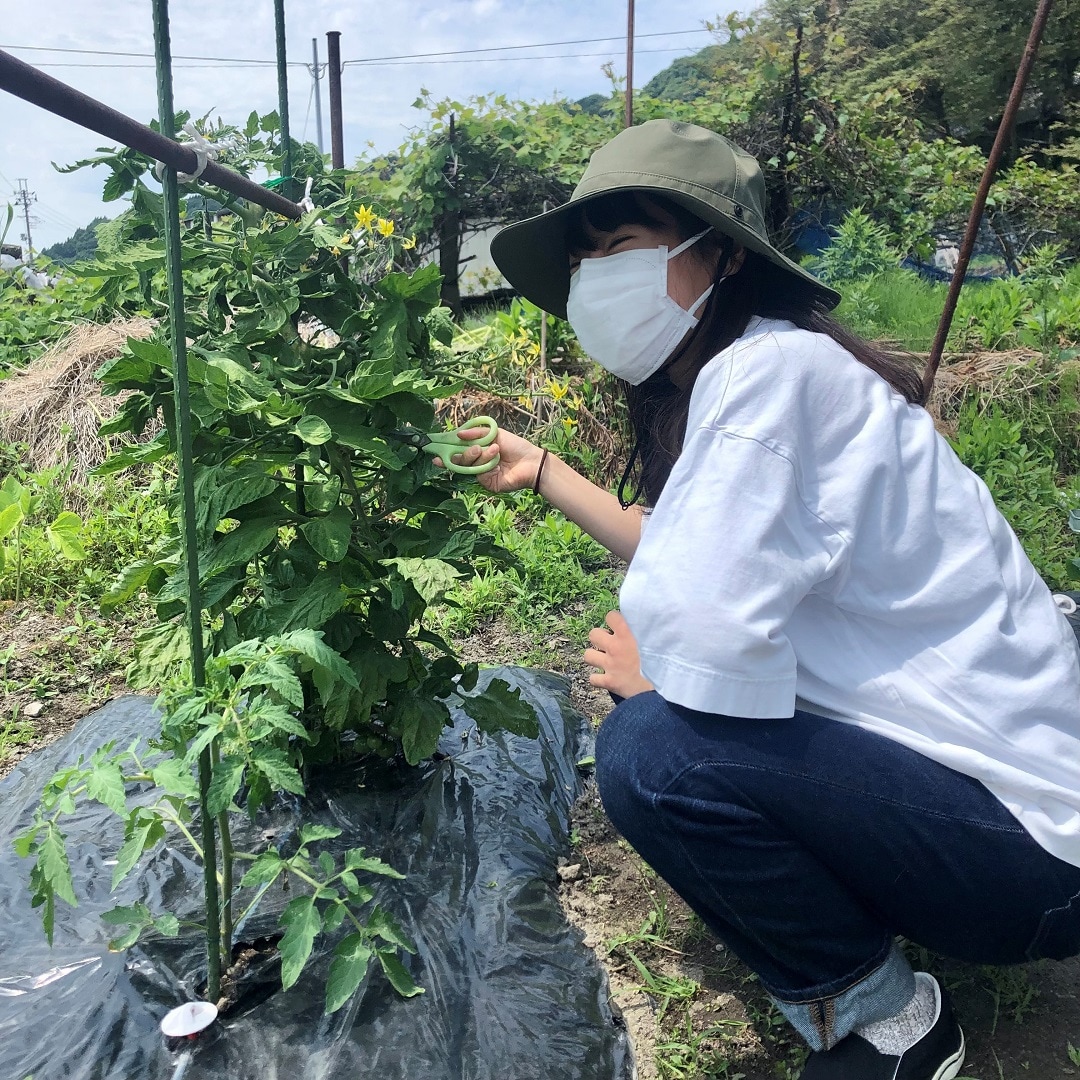 つば広で顔がすっぽり陰になります