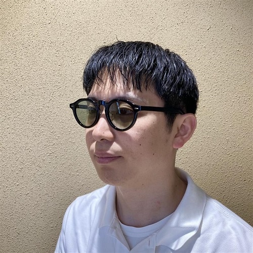 着用画像色付きレンズ