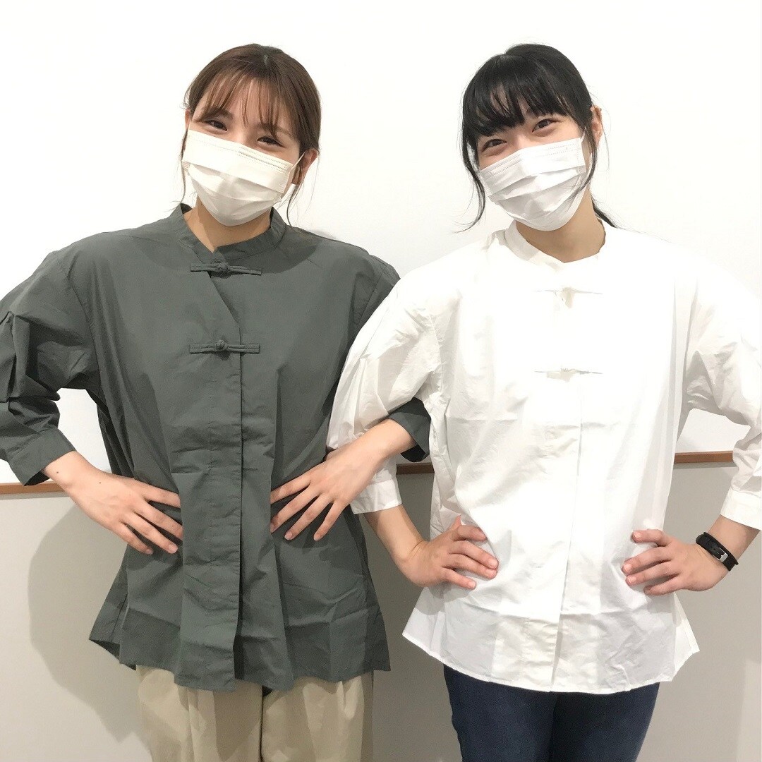 【ザ・モール仙台長町】ポプリン結び釦シャツの写真