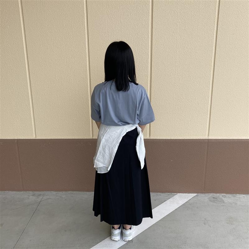 【堅田】婦人涼感ワイド半袖Tシャツ後ろ