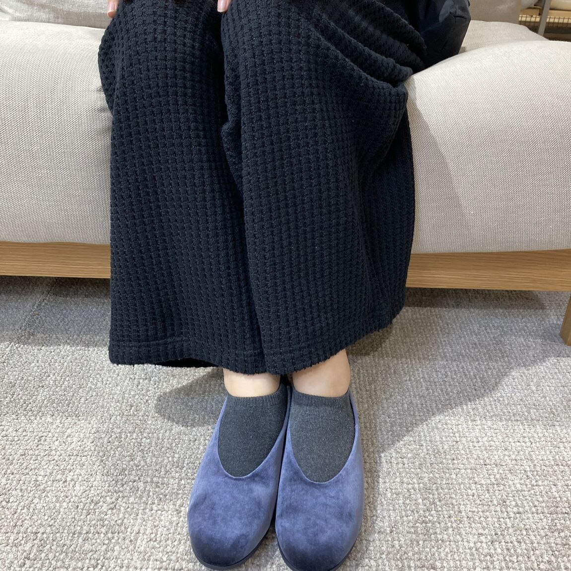 【マルヤガーデンズ鹿児島】新商品 ｜ベロア深履きシューズ_uN95SV