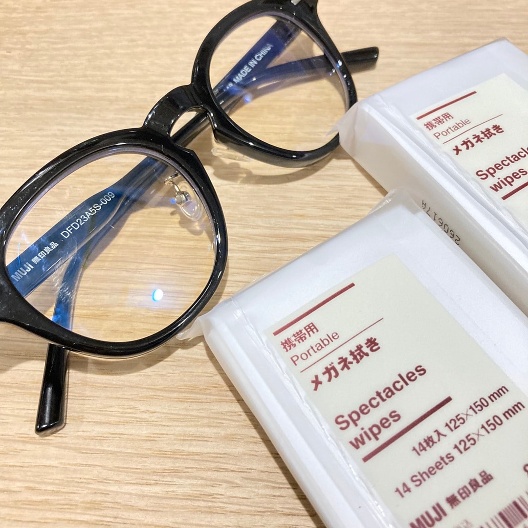 【無印良品500 マルシェ池田】携帯用メガネ拭きで夏の視界をすっきり。_VztHI1