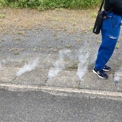 薬まき②