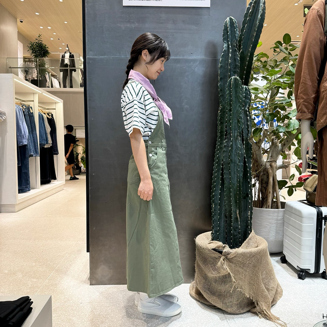 サロペットスカート　横