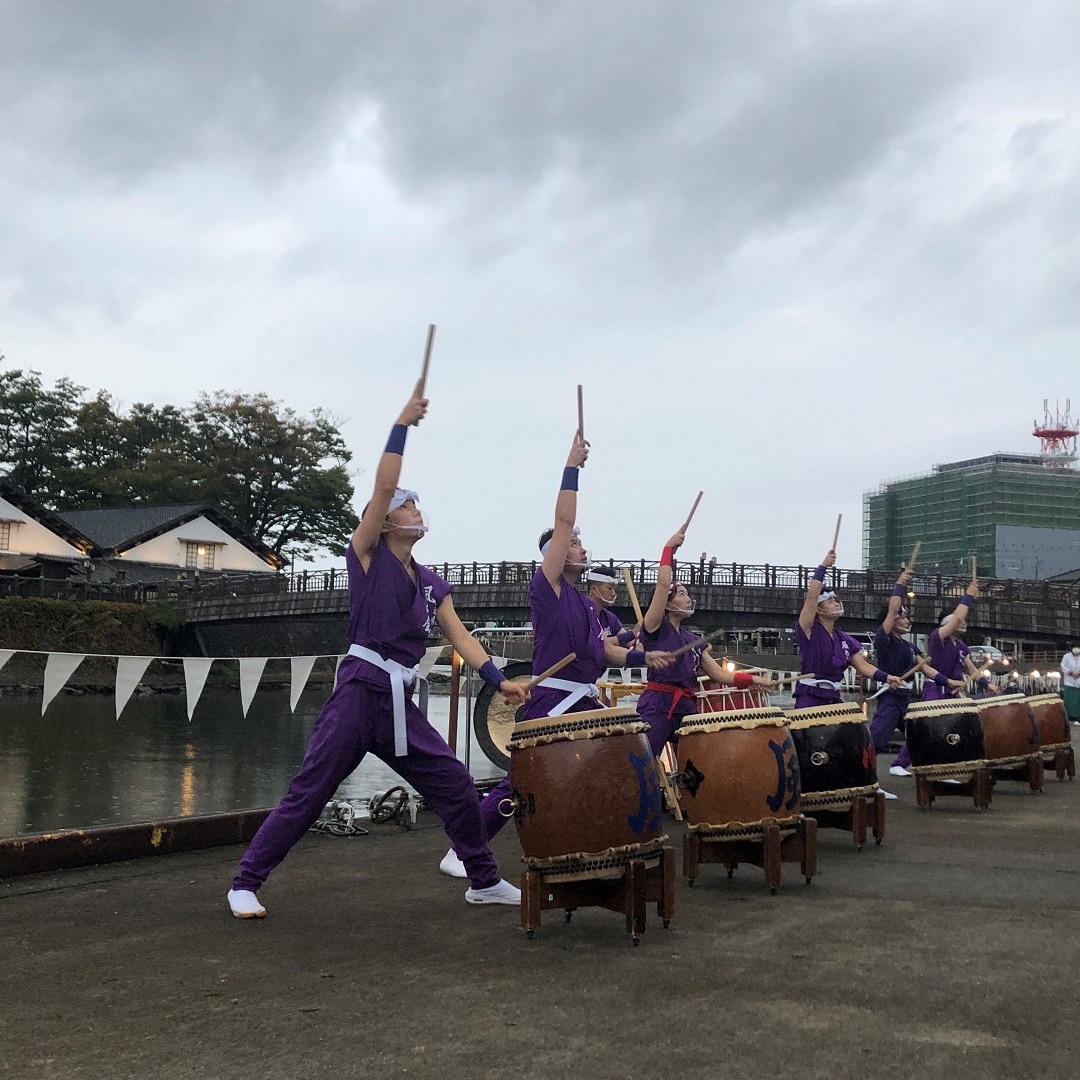 風の会太鼓の演出