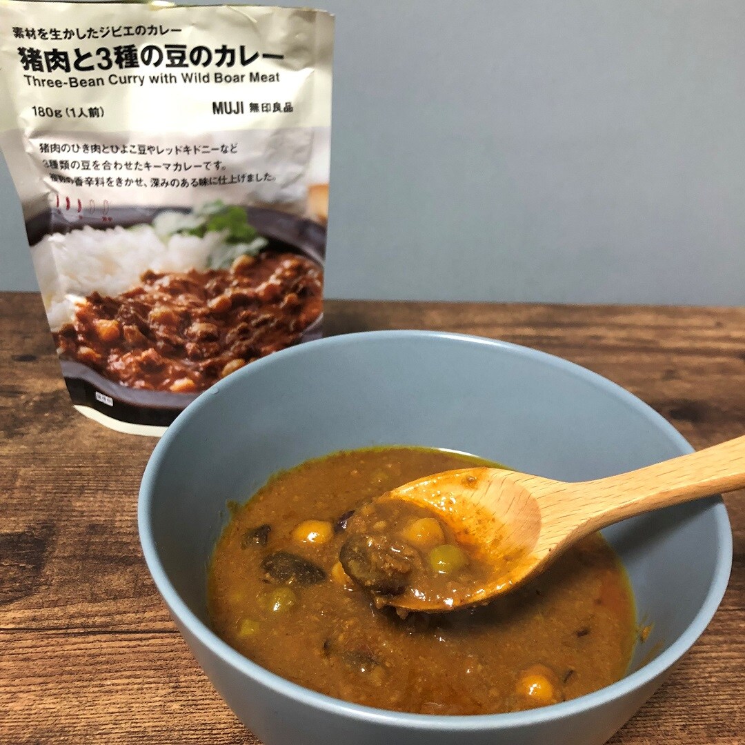素材を生かしたジビエのカレー　猪肉と３種の豆のカレー