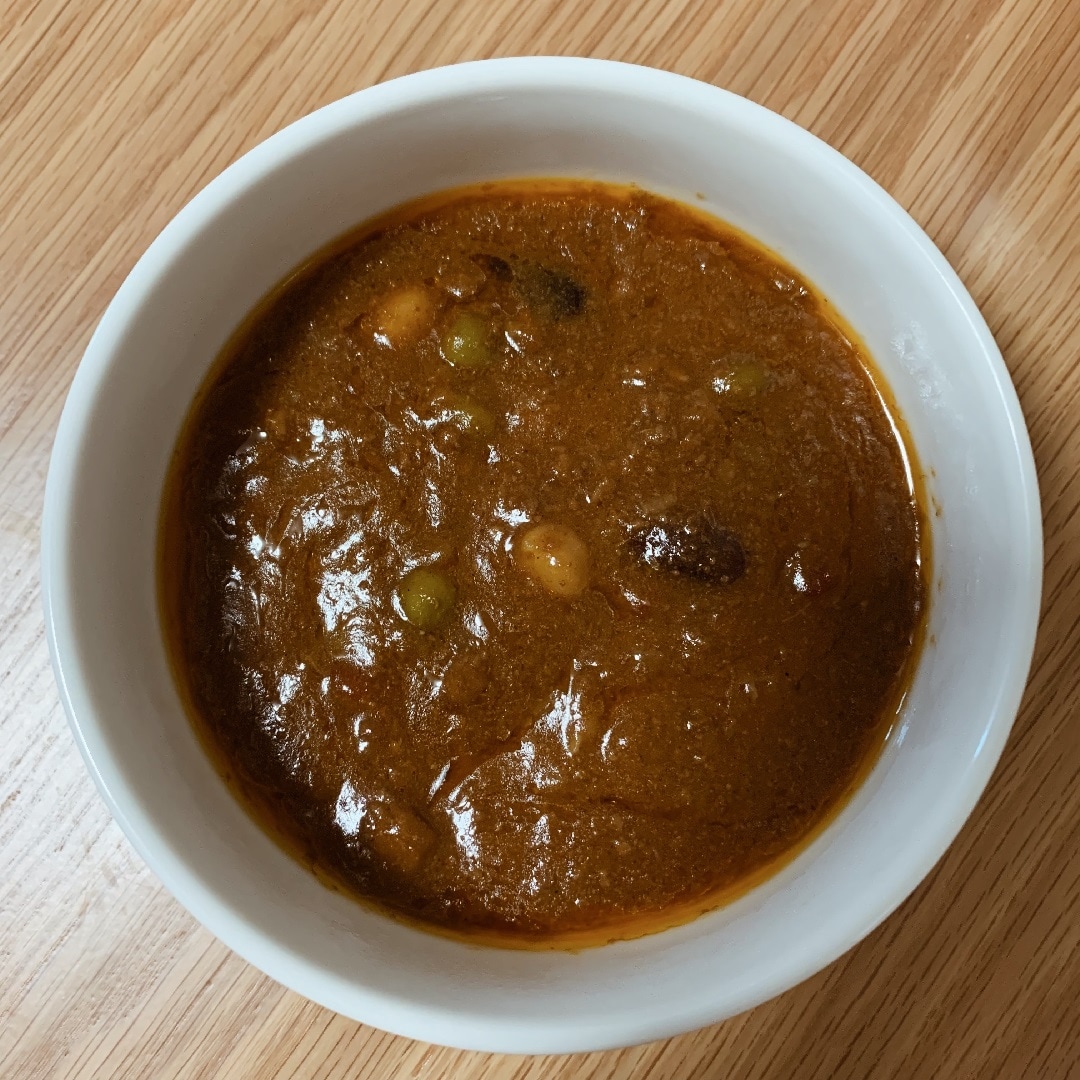 イノシシ肉と3種の豆のカレー