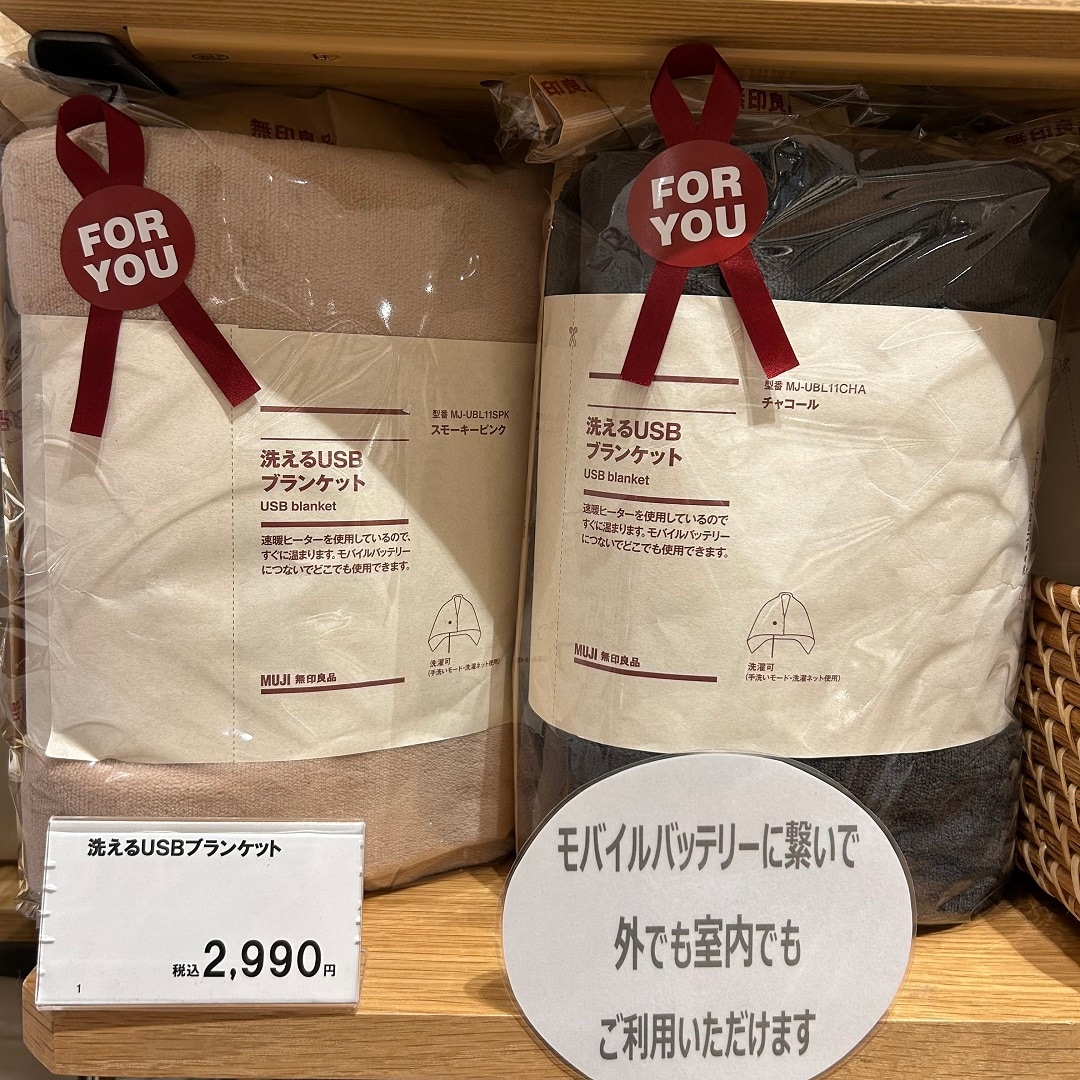 【アル・プラザ八日市】冬のおともに。洗えるUSBブランケット
