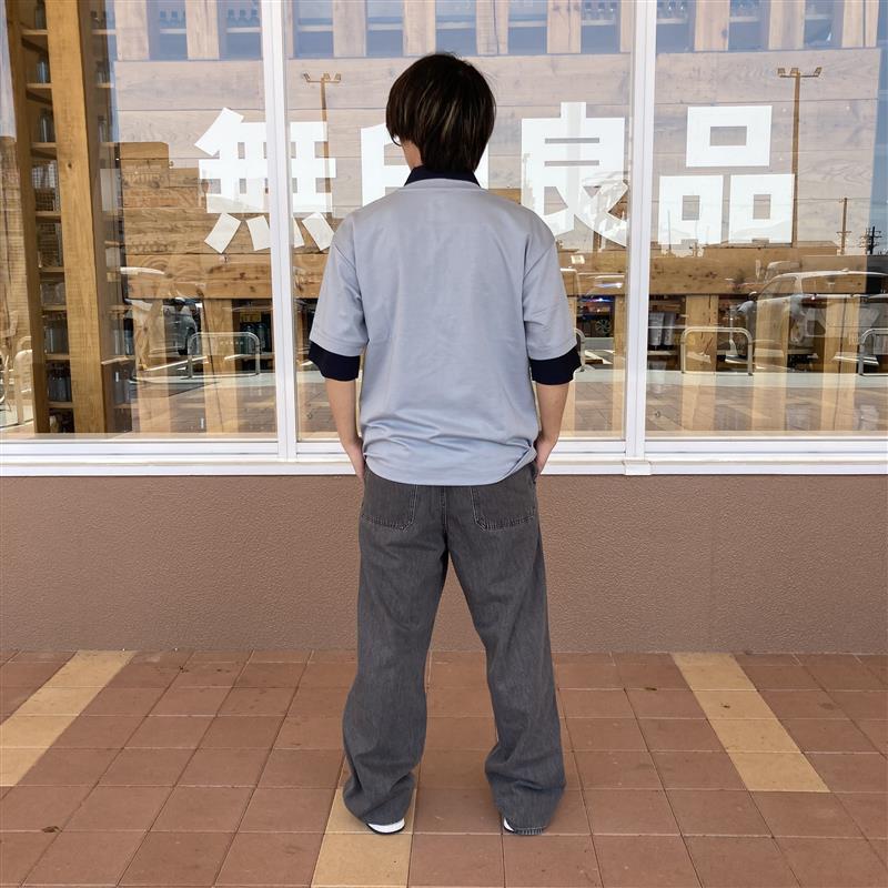 【堅田】涼感UVカットワイド半袖Tシャツ後ろ