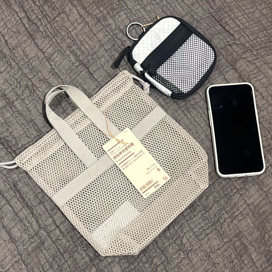 【砺波】立体メッシュ持ち手付き巾着に新色が登場しました！_4W70ae