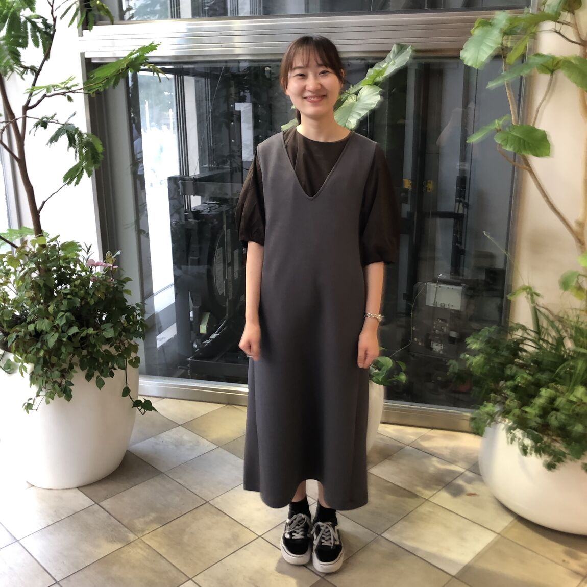 秋ワンピ