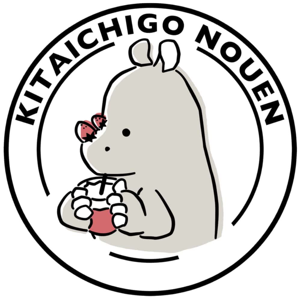 キタイチゴ農園　ロゴ