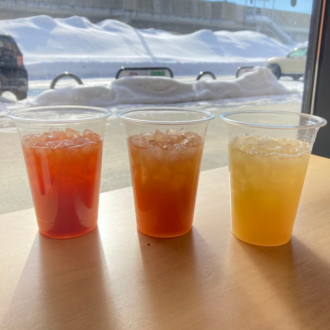 フルーツジュース3種