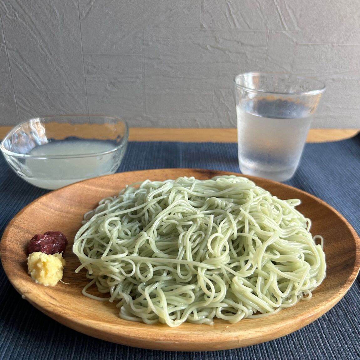 青しそそうめんの完成写真
