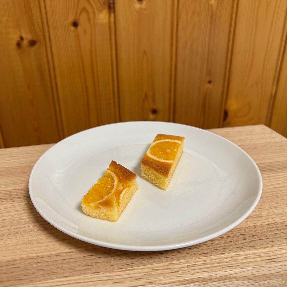 オレンジのチーズケーキ