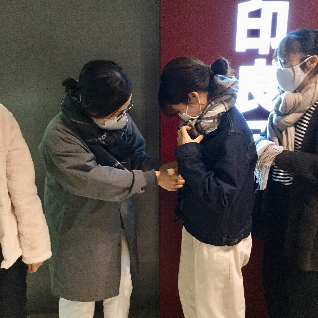 【東急プラザ戸塚】ストールで首元あたたかく