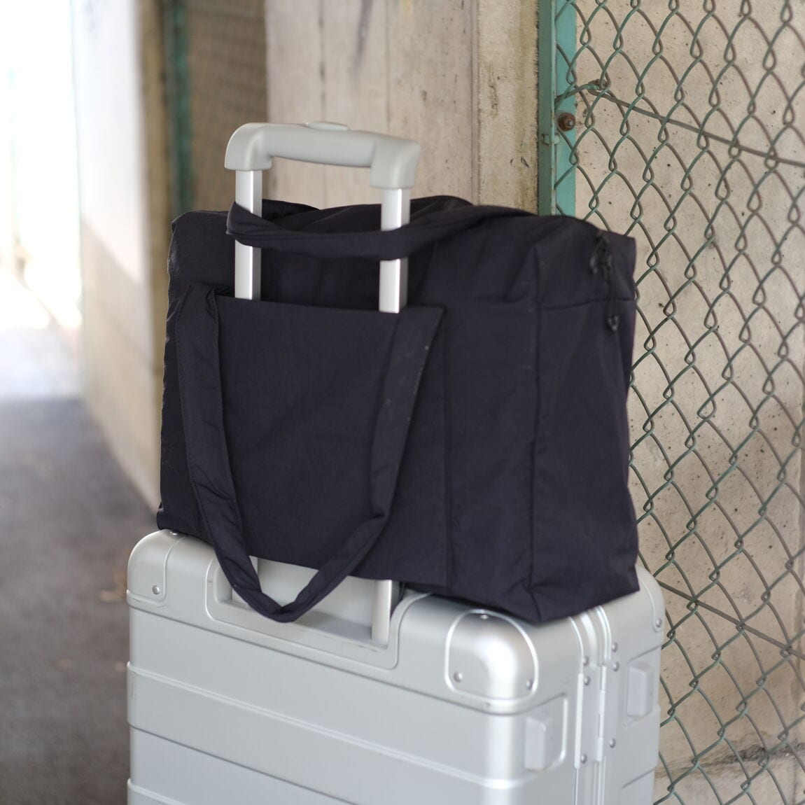 【ゆめが丘ソラトス】【旅行】お土産買いすぎちゃったかなあ…の時に！「再生ナイロンたためるボストンバッグ」_D2WhK9