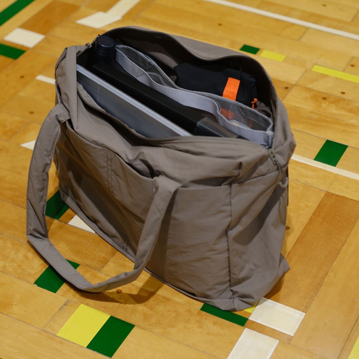 【ゆめが丘ソラトス】【旅行】お土産買いすぎちゃったかなあ…の時に！「再生ナイロンたためるボストンバッグ」_zER322