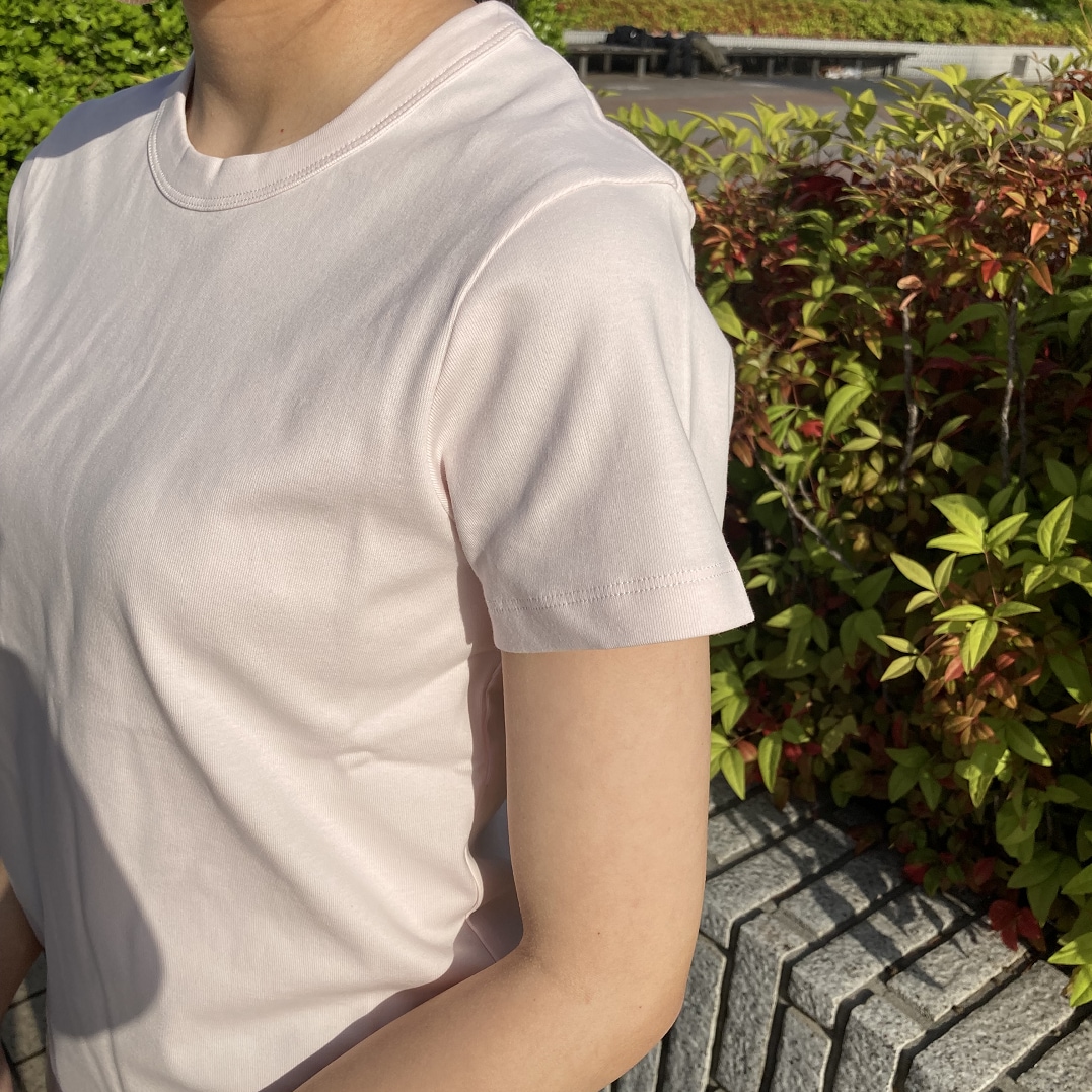 あせじみしにくいTシャツ着用画像