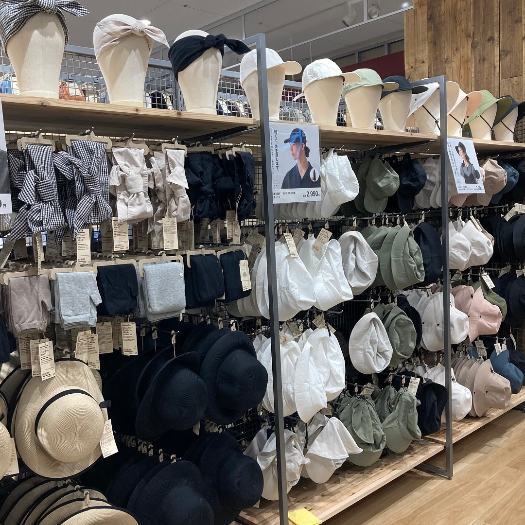 帽子売場の様子
