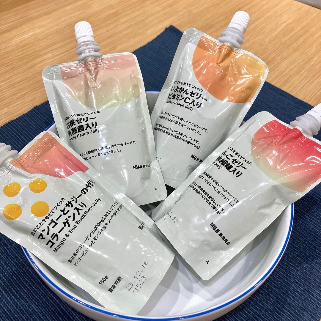 肌のことを考えて作ったゼリー（皿）