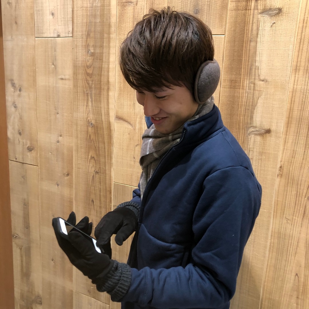 イヤーマフ装着