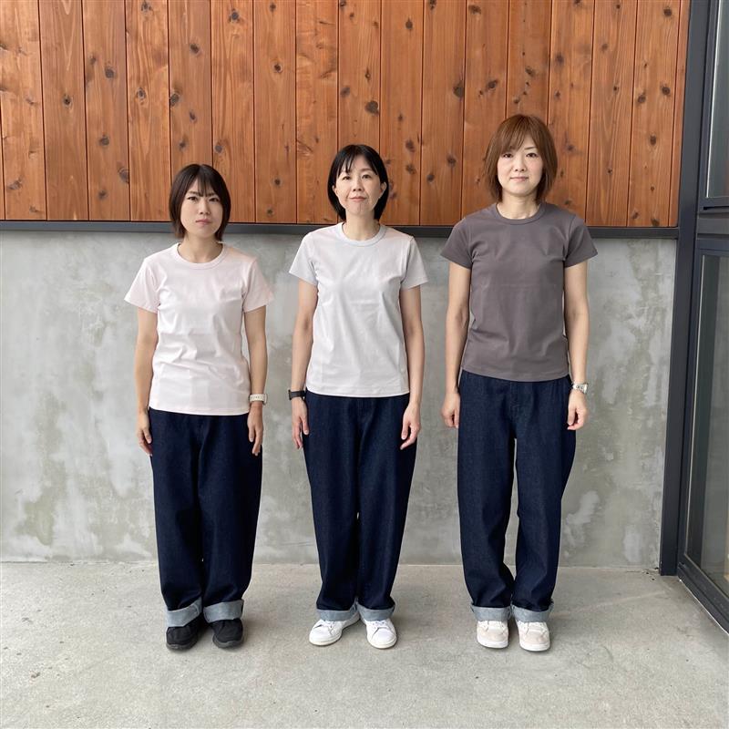 婦人　涼感汗じみしにくいクルーネック半袖Ｔシャツ④