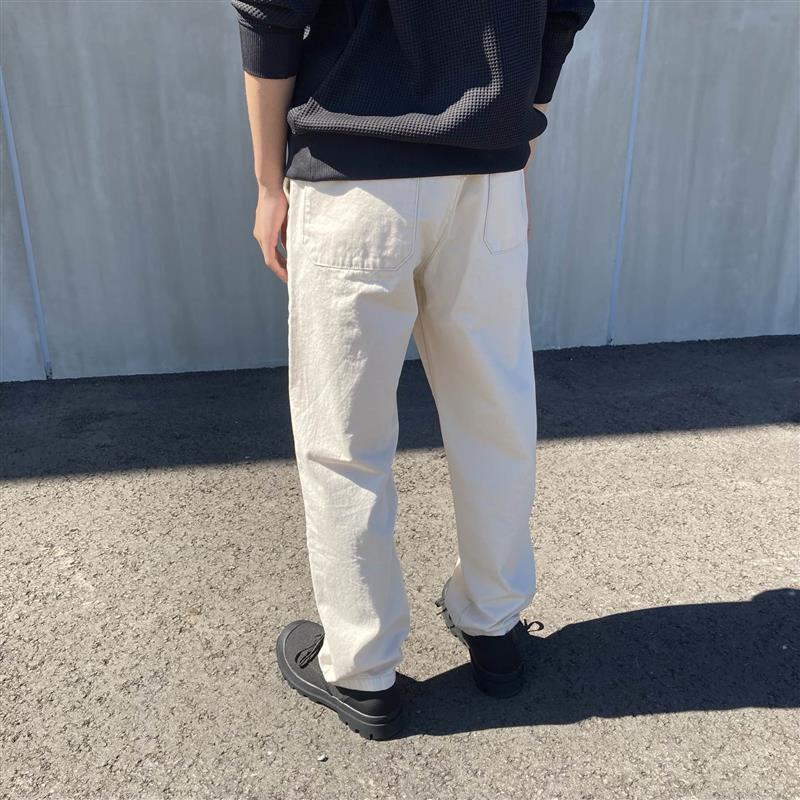 洗いざらしデニムイージーパンツ