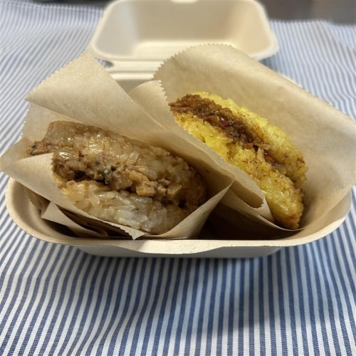 ライスバーガーひよこ豆の画像