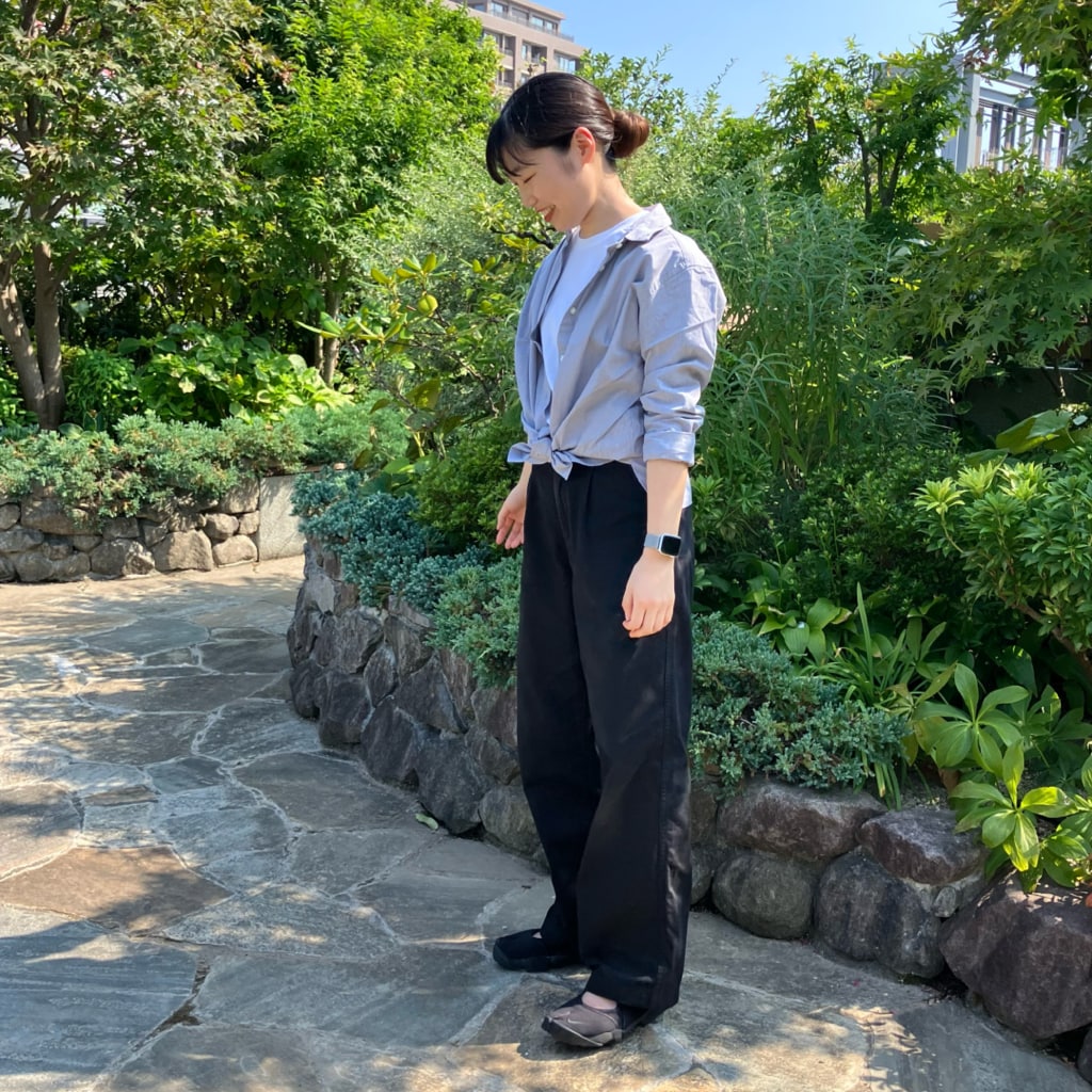 ブロード長袖シャツ