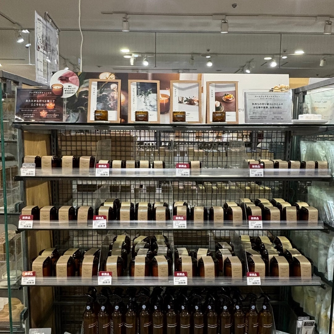 おたより　フレグランスキャンドル　売り場