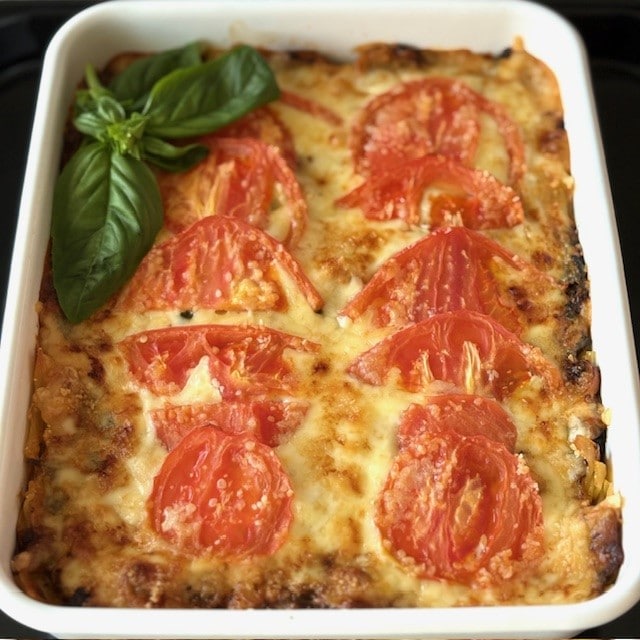 焼きたてラザニア