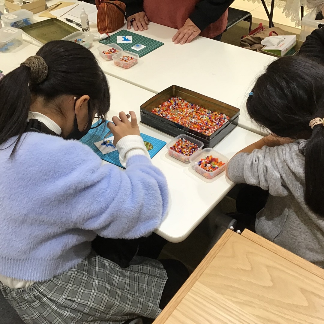 ガラスフュージング体験の写真