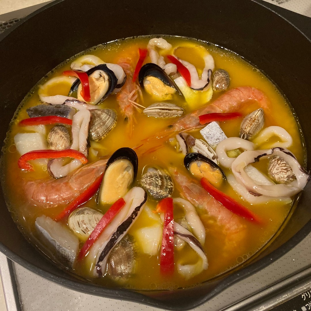 魚介をならべて