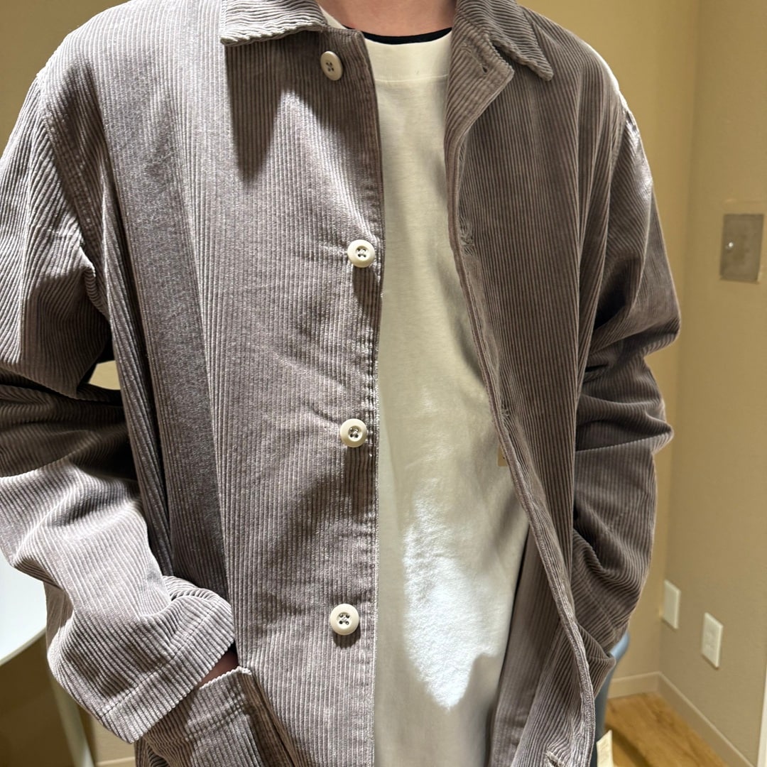 神戸阪急_コーデュロイ_前開き