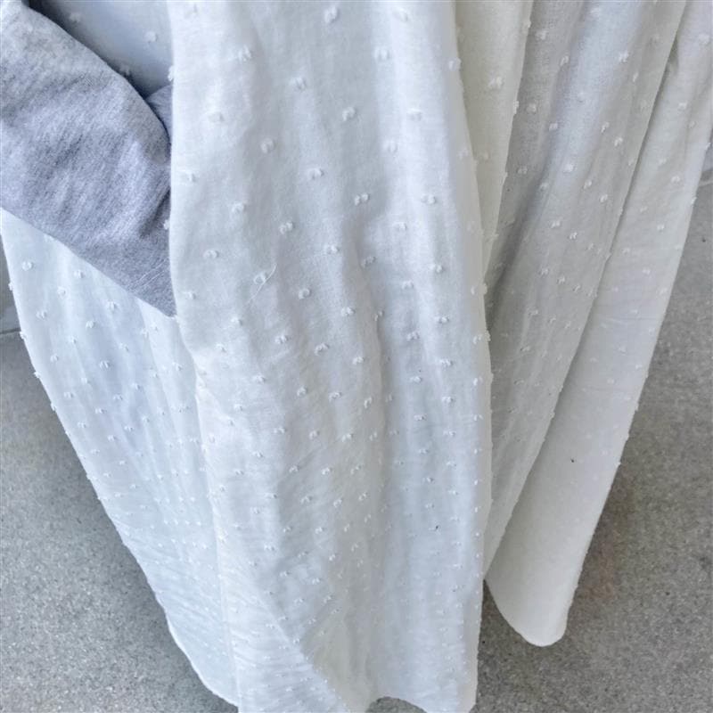 二重ガーゼドットドビーキャミワンピース　素材感