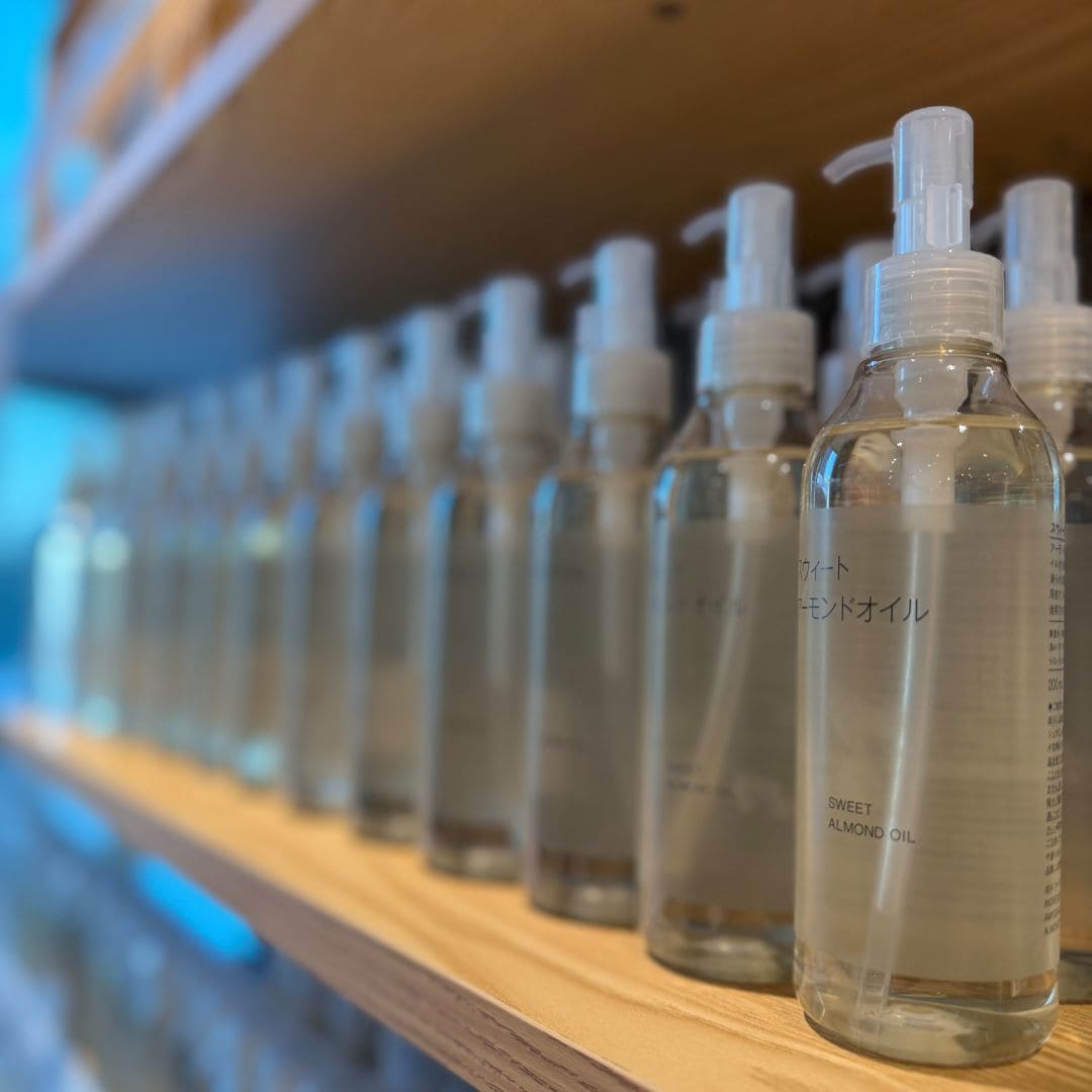 オイルの陳列写真