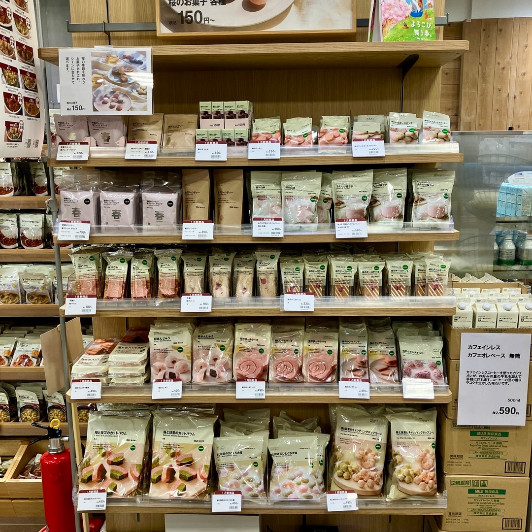 桜シリーズの売り場の画像