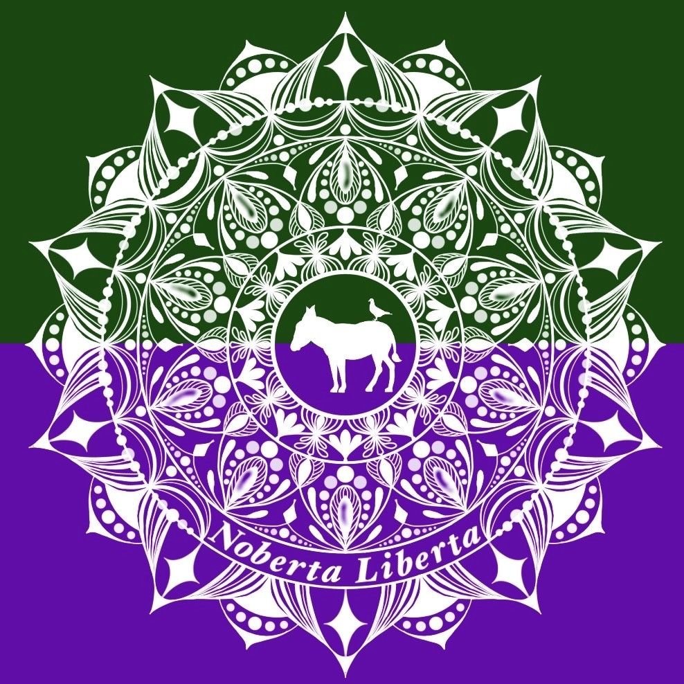 点描曼荼羅（緑パープル）