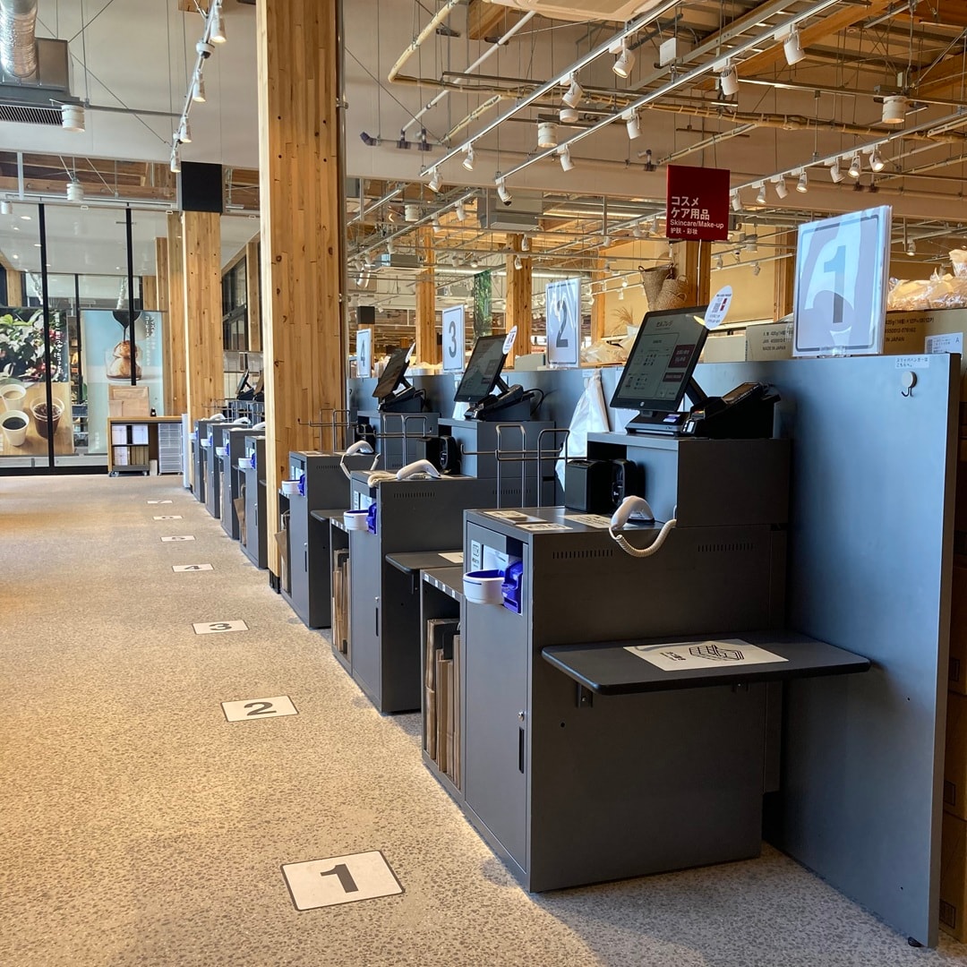 無印良品日田のセルフレジ
