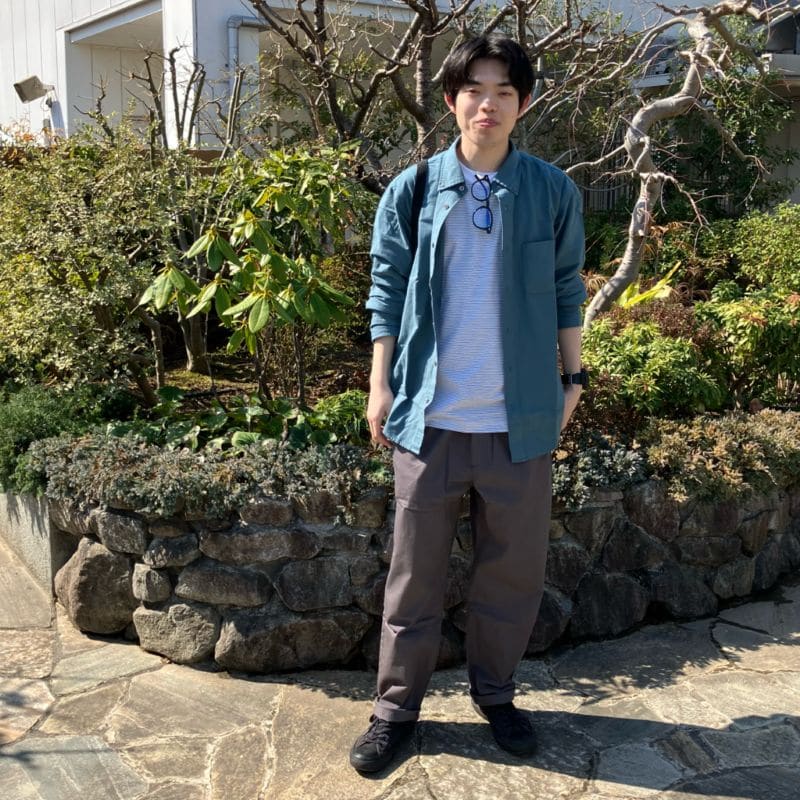 洗いざらしオックスシャツ