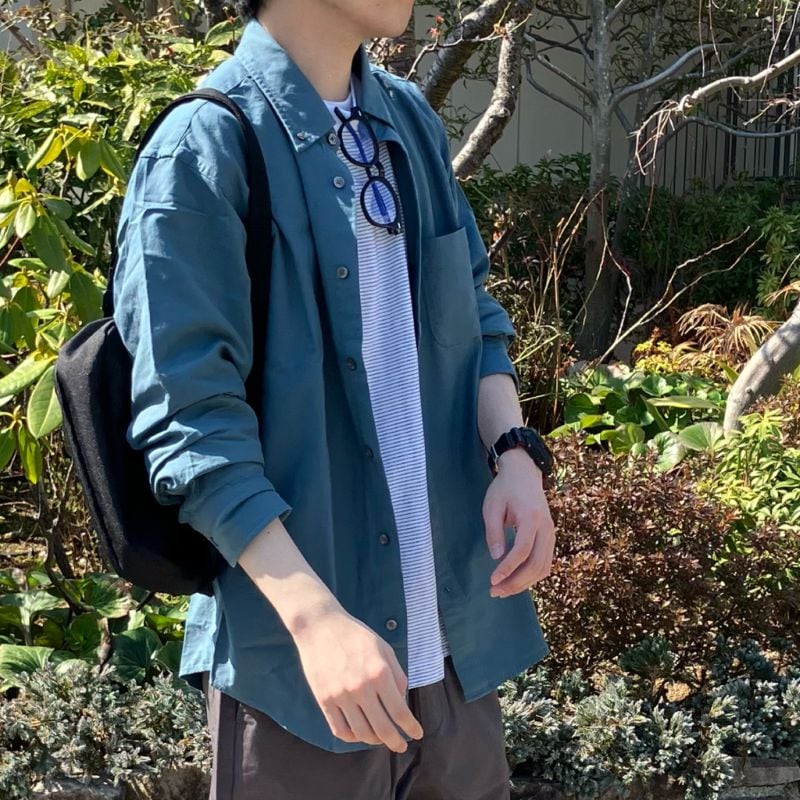 洗いざらしオックスシャツ