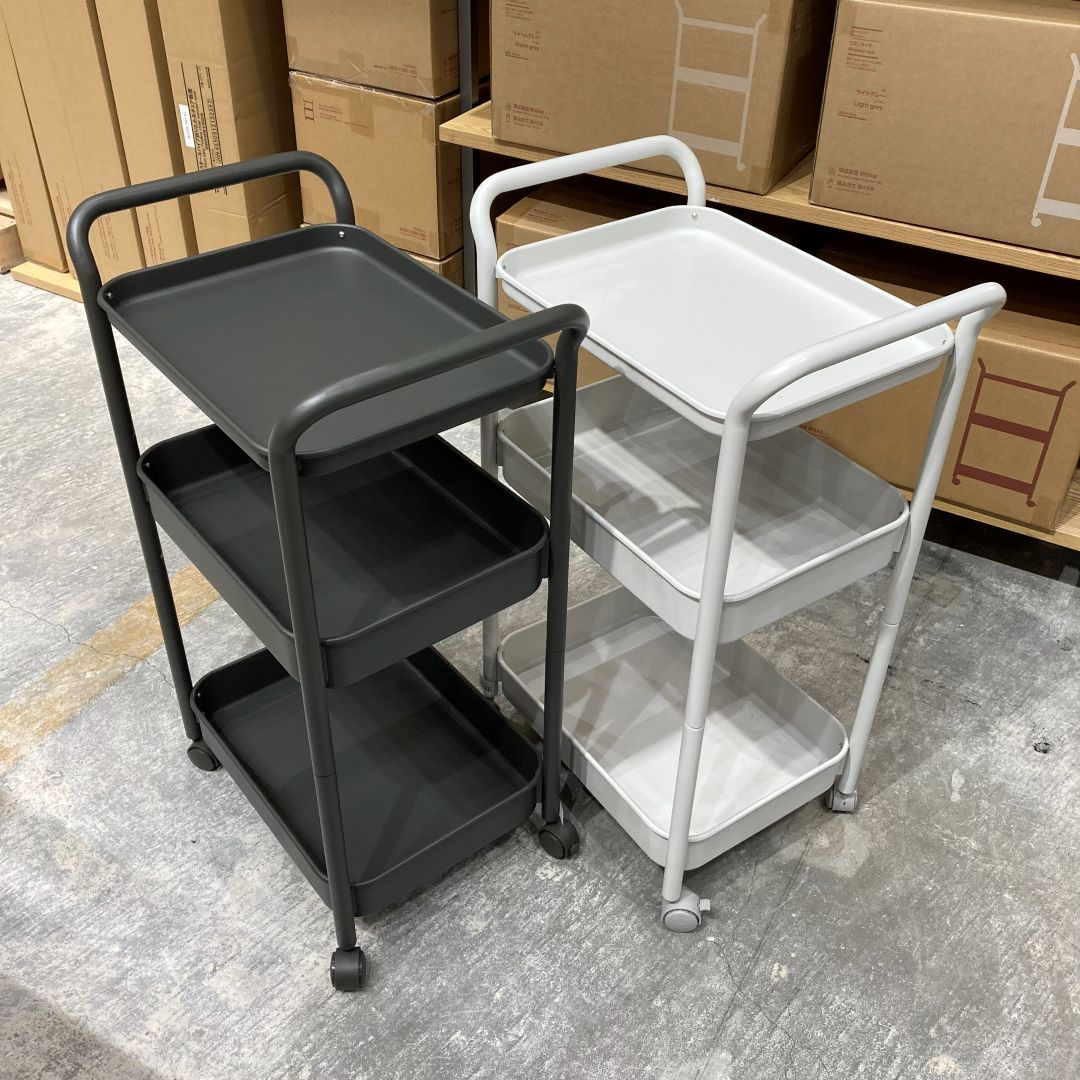 スチールパイプワゴンラック